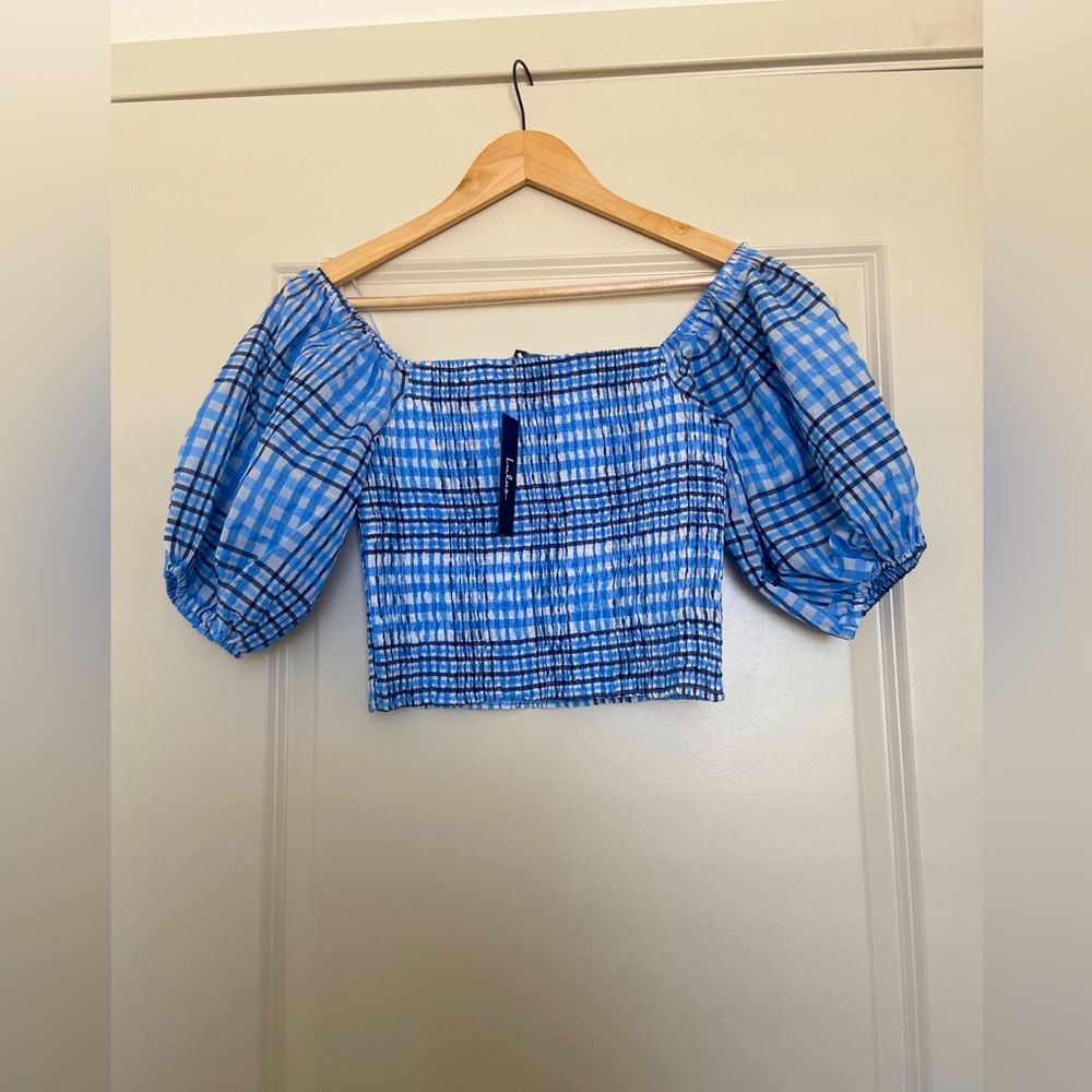 Lulu's Shirred Crop Top (M) NWT